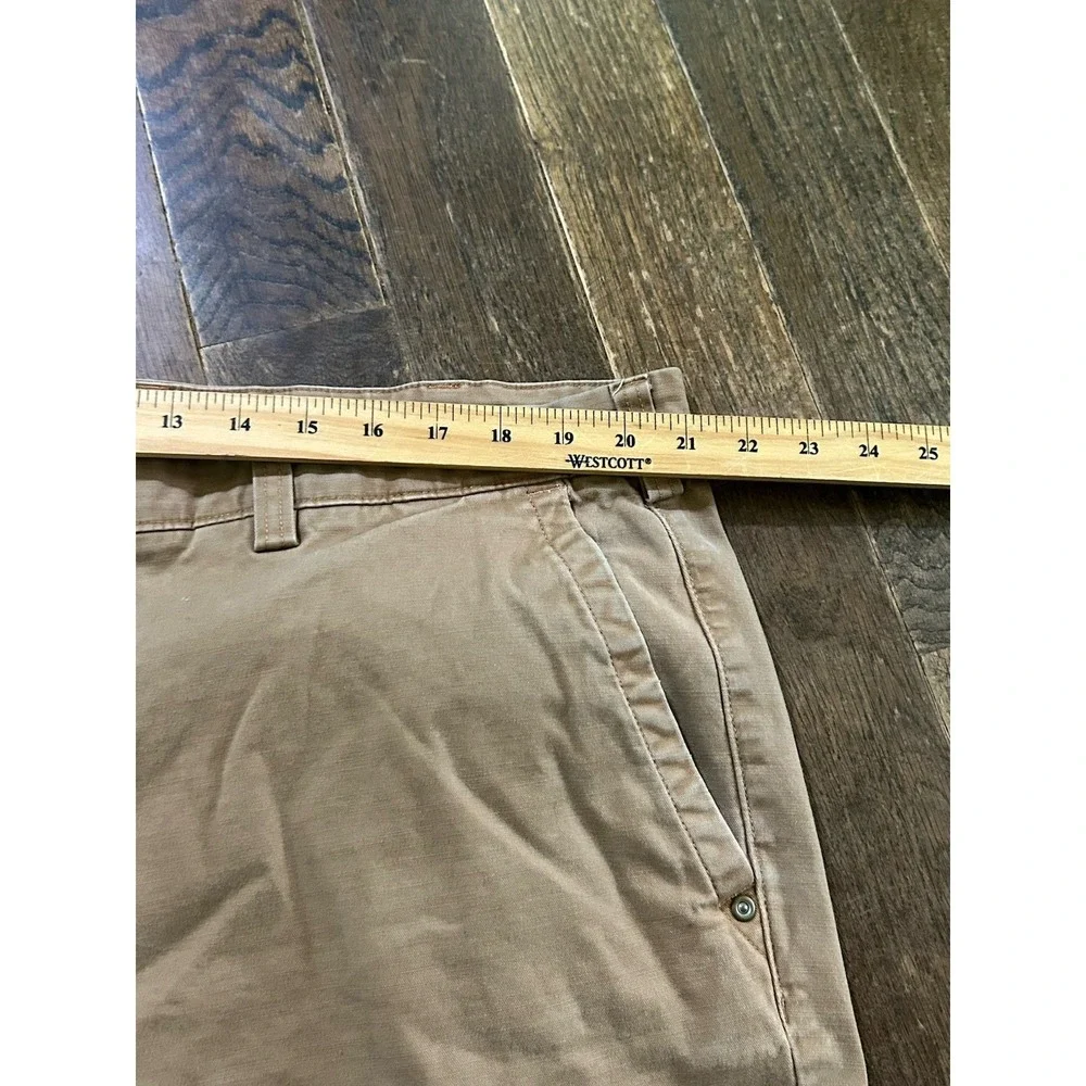 Duluth Trading Co Mens Flex Ballroom Khakis Brown Pants Sz 44 X 32